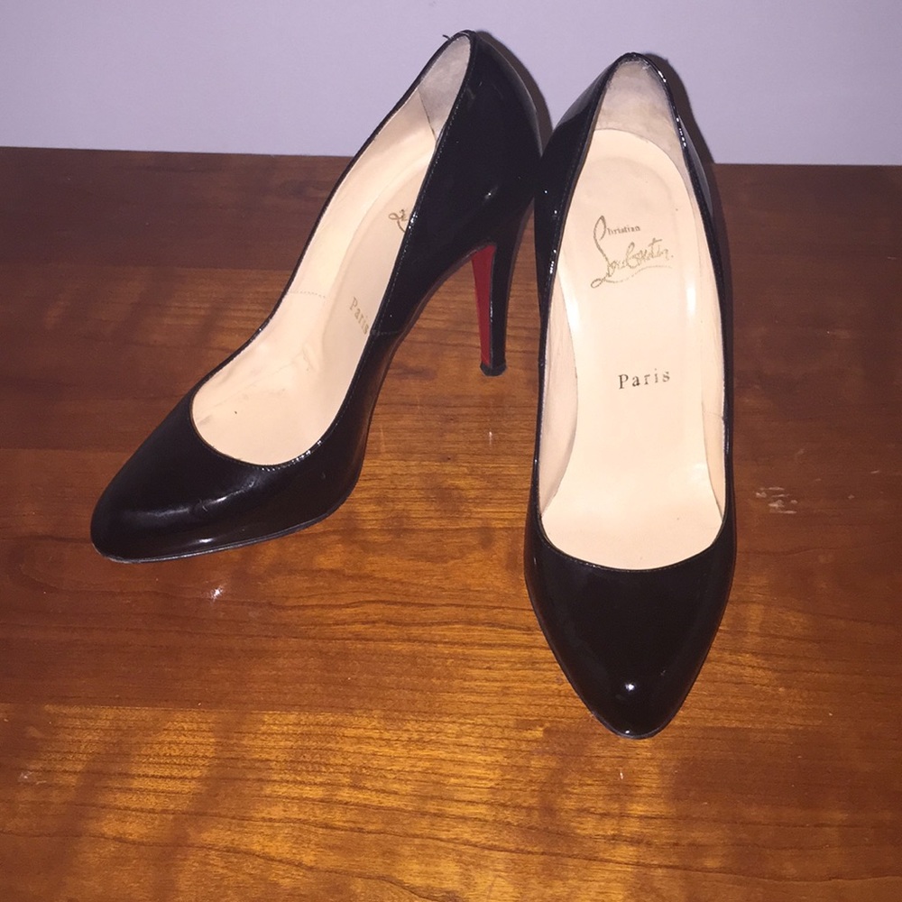 Christian Louboutin Decolette Patent Leather Pumps